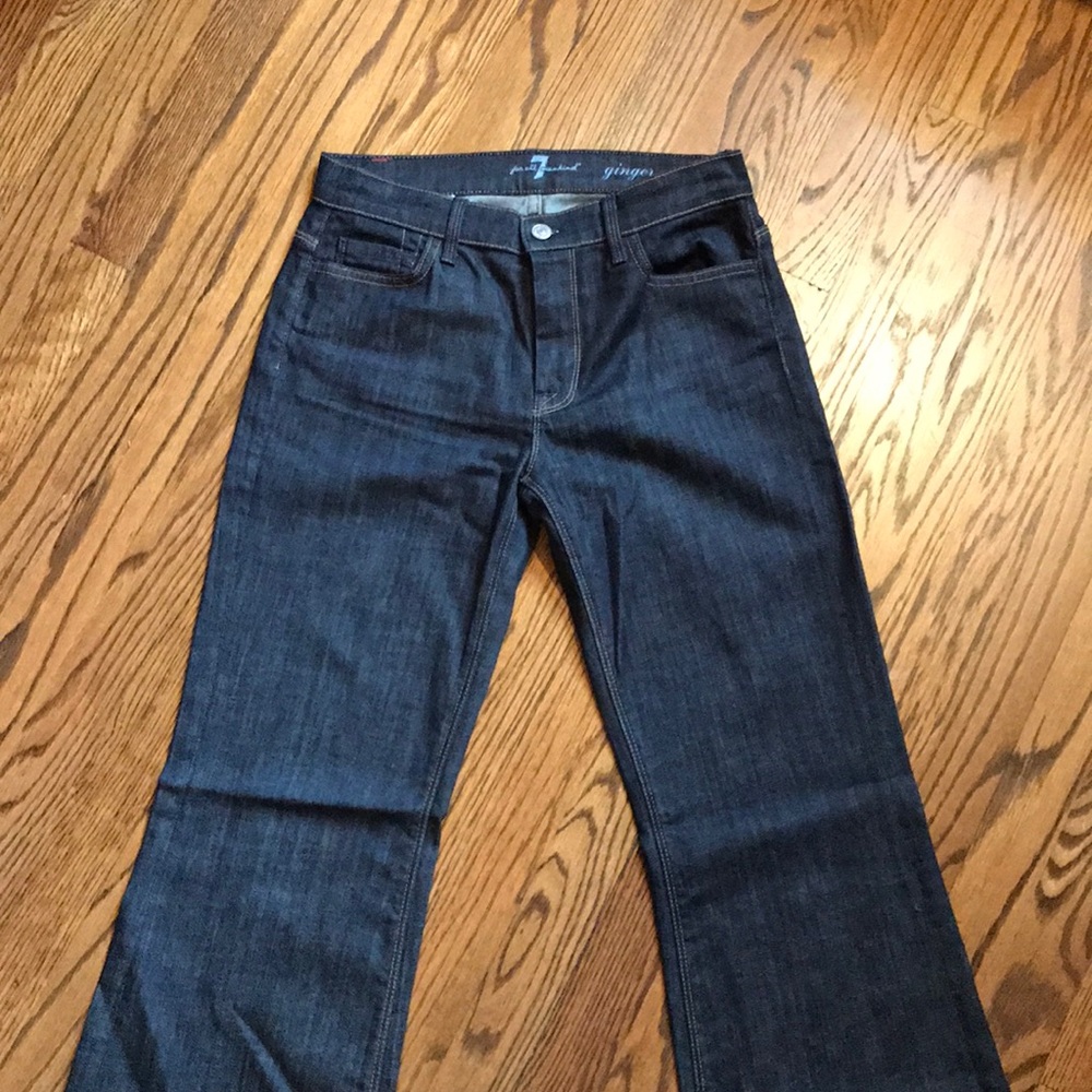 7 For Mankind 👖 Jeans Sz 27 Dk Denim Bootcut Sexy